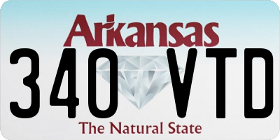 AR license plate 340VTD