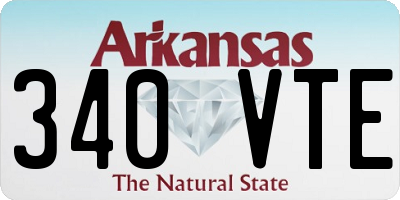 AR license plate 340VTE