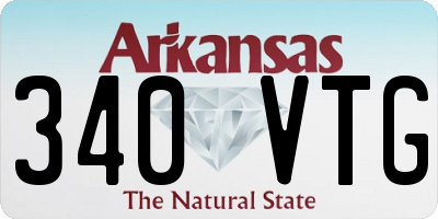 AR license plate 340VTG