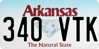 AR license plate 340VTK