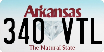 AR license plate 340VTL