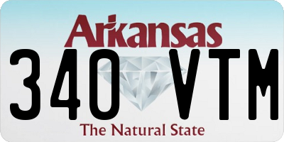 AR license plate 340VTM