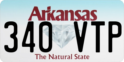 AR license plate 340VTP