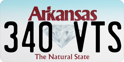 AR license plate 340VTS