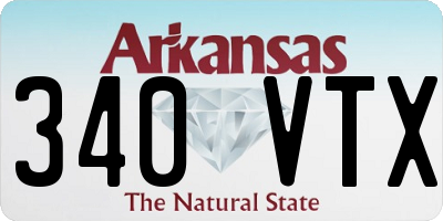 AR license plate 340VTX