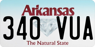 AR license plate 340VUA