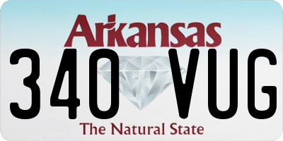 AR license plate 340VUG