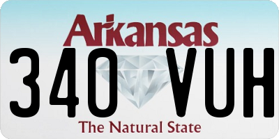AR license plate 340VUH