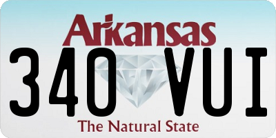 AR license plate 340VUI
