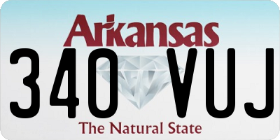 AR license plate 340VUJ