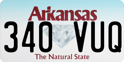 AR license plate 340VUQ