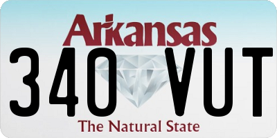 AR license plate 340VUT