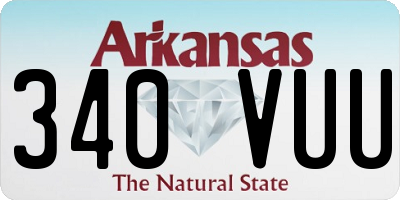 AR license plate 340VUU