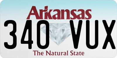 AR license plate 340VUX