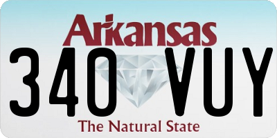 AR license plate 340VUY