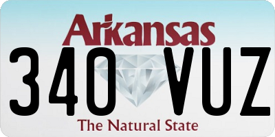 AR license plate 340VUZ