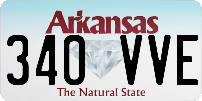 AR license plate 340VVE