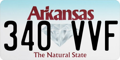 AR license plate 340VVF