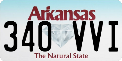 AR license plate 340VVI