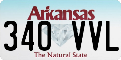 AR license plate 340VVL