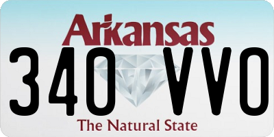AR license plate 340VVO