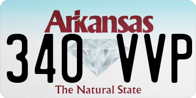 AR license plate 340VVP