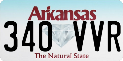 AR license plate 340VVR