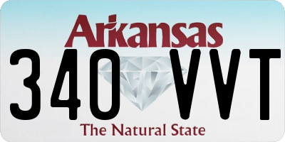 AR license plate 340VVT