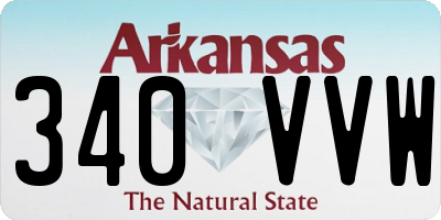 AR license plate 340VVW