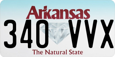 AR license plate 340VVX