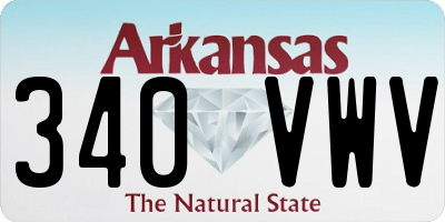 AR license plate 340VWV