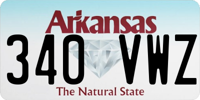AR license plate 340VWZ