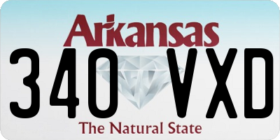 AR license plate 340VXD