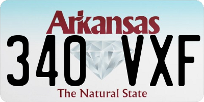 AR license plate 340VXF
