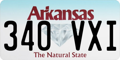 AR license plate 340VXI