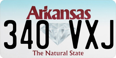 AR license plate 340VXJ