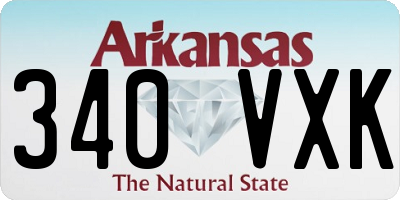 AR license plate 340VXK
