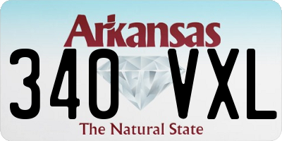 AR license plate 340VXL