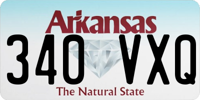 AR license plate 340VXQ