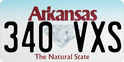 AR license plate 340VXS