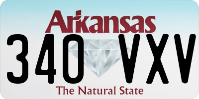 AR license plate 340VXV