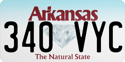 AR license plate 340VYC