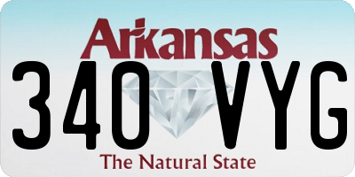 AR license plate 340VYG