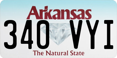 AR license plate 340VYI