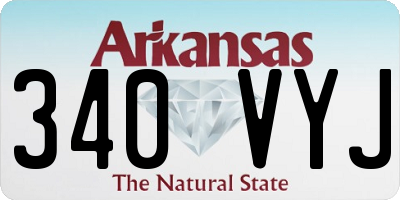 AR license plate 340VYJ