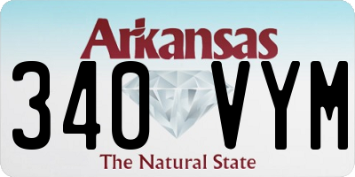AR license plate 340VYM