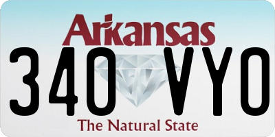 AR license plate 340VYO