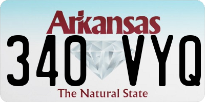AR license plate 340VYQ