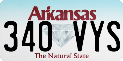 AR license plate 340VYS