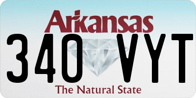 AR license plate 340VYT